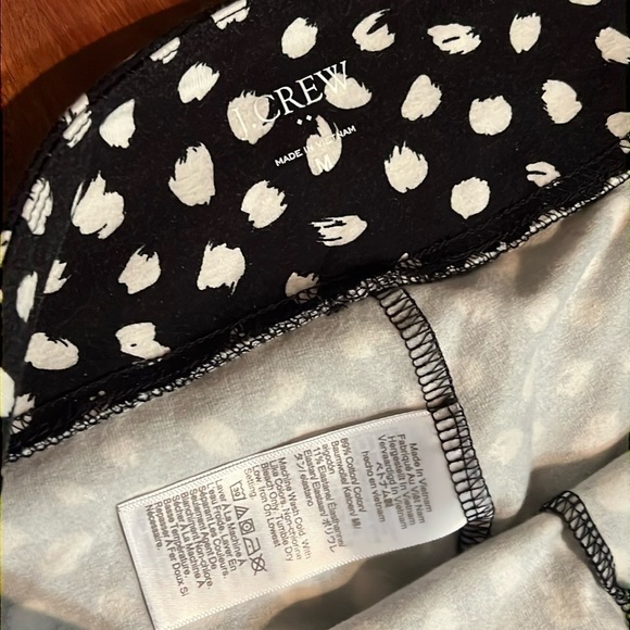 size medium J.Crew black and white patterned leggings - Picture 3 of 3